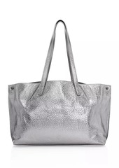 Akris Medium AI Metallic Leather Tote