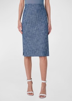 Akris Pencil Skirt with Side Slits