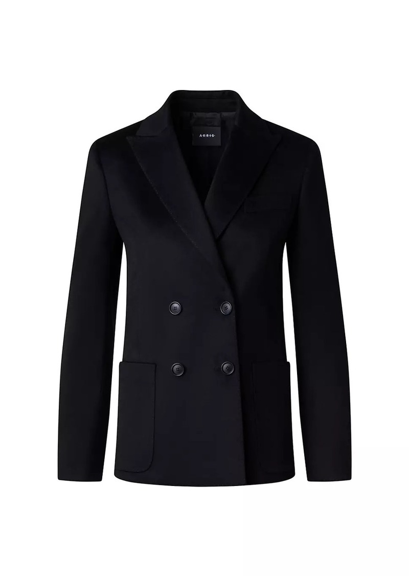 Akris Pina Cashmere Double-Breasted Jacket