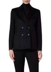 Akris Pina Cashmere Double-Breasted Jacket