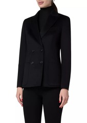 Akris Pina Cashmere Double-Breasted Jacket