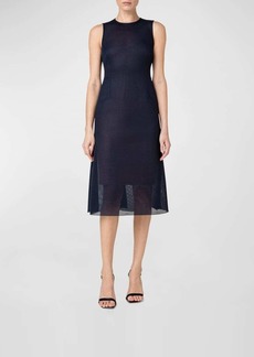 Akris Polyester Techno Semi-Sheer Midi Dress