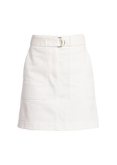 Akris Punto A-line Belted Cargo Skirt