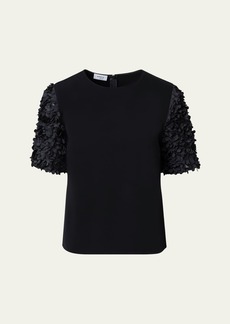 Akris punto 3D Lasercut Flakes Blouse