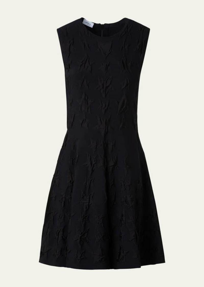 Akris punto 3D Star Jacquard Knit Mini Dress