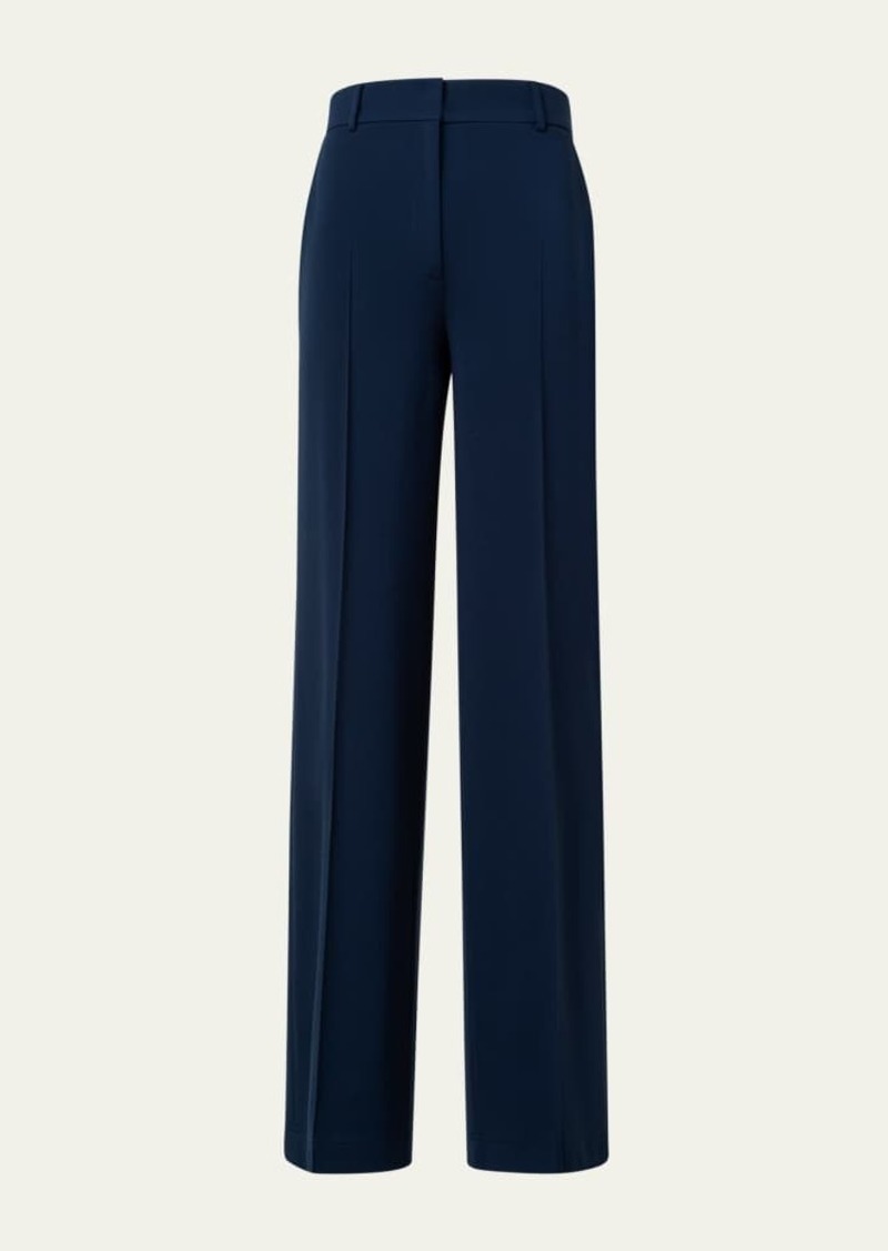 Akris punto Chiaro Signature Jersey Straight-Leg Pants