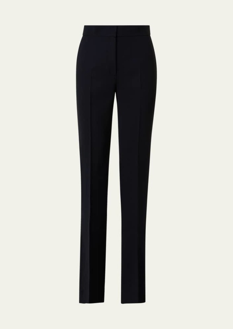 Akris punto Chio Tailored Wool Crepe Pants