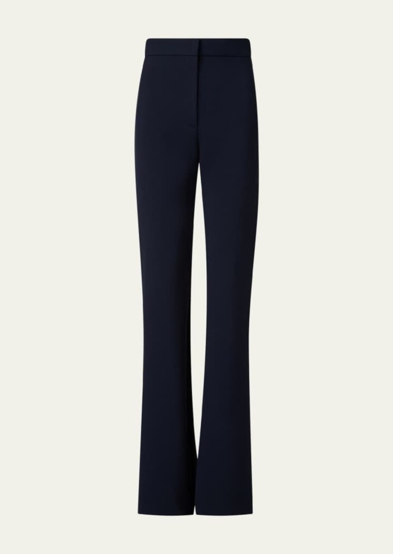 Akris punto Courtney Bootcut Pebble Crepe Pants