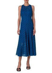 Akris punto Dot Guipure Lace A-Line Midi Dress