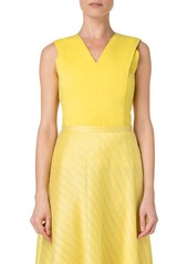 Akris punto Double V-Neck Stretch Jersey Top