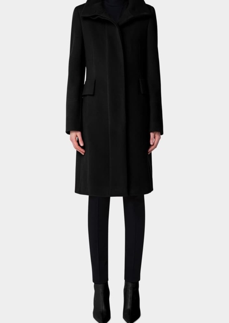 Akris punto Duffle Knee-Length Wool Coat