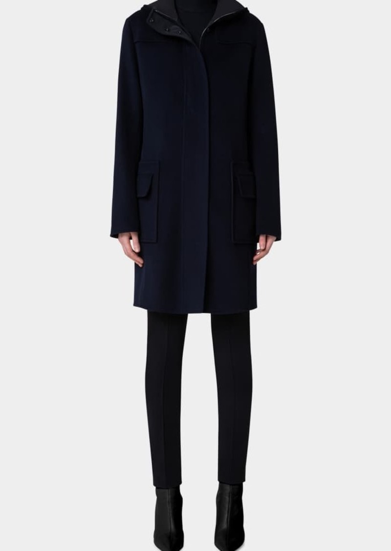 Akris punto Duffle Reversible Hooded Coat