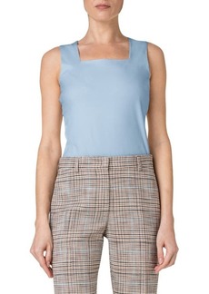 Akris punto Fitted Square Neck Stretch Modal Tank
