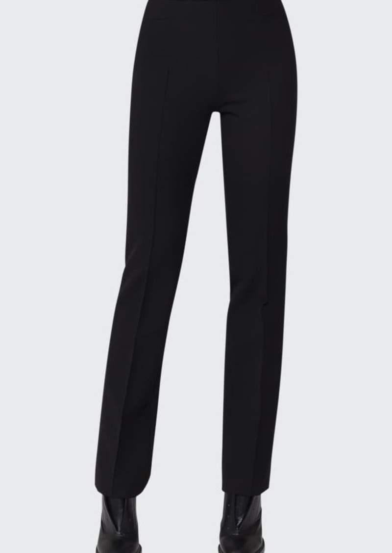 Akris punto Francoise Slim-Straight Pants  Black