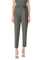 Akris punto Fred Belted Stretch Virgin Wool Trousers