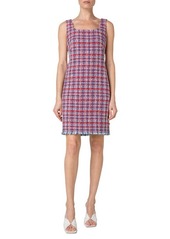 Akris punto Fringed Tweed Sheath Dress