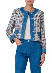 Akris punto Houndstooth Jacquard Jacket