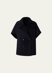 Akris punto Hybrid Wool Cape