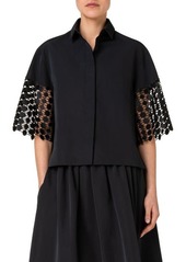 Akris punto Kaleidoscope Mix Media Blouse