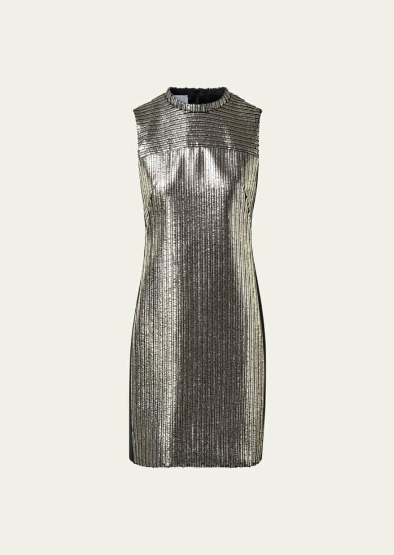 Akris punto Laminated Corduroy Mini Dress