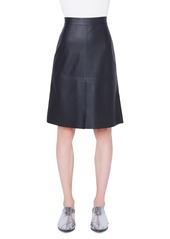 Akris punto Perforated Leather Skirt