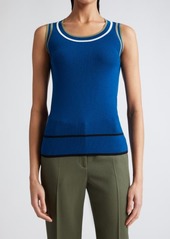 Akris punto Stretch Virgin Wool Rib Sleeveless Sweater