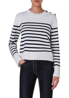 Akris punto Stripe Virgin Wool & Cashmere Sweater