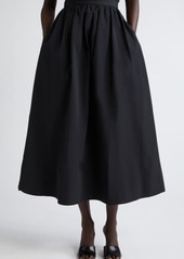 Akris punto Techno Taffeta Midi Skirt