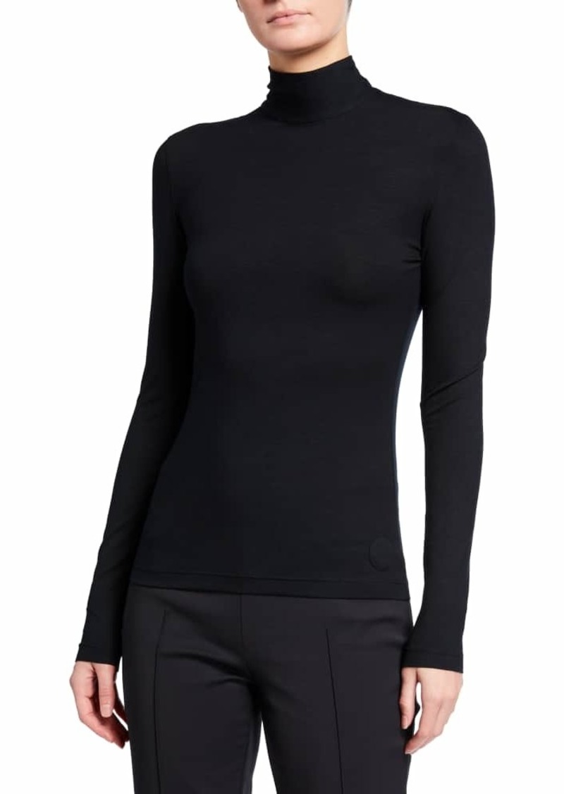 Akris punto Turtleneck Long-Sleeve Modal-Stretch Top