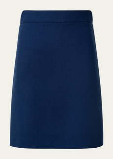 Akris punto Wool Tricotine Short Pencil Skirt