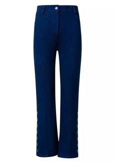 Akris Punto Cali High-Rise Stretch Flared Jeans