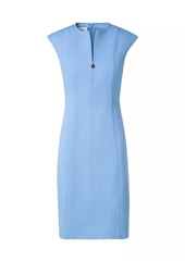 Akris Punto Cap-Sleeve Jersey Sheath Dress