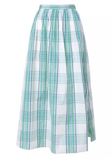 Akris Punto Check-Print Midi-Skirt
