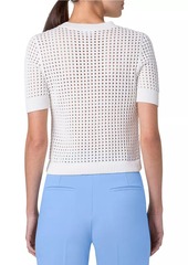 Akris Punto Chunky Mesh Cotton T-Shirt