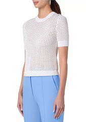 Akris Punto Chunky Mesh Cotton T-Shirt