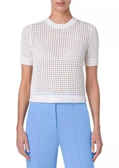 Akris Punto Chunky Mesh Cotton T-Shirt