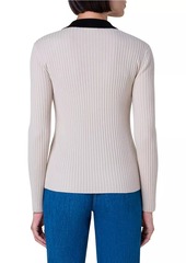 Akris Punto Colorblocked Virgin Wool Pullover Sweater