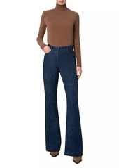 Akris Punto Corduroy Jersey Long-Sleeve Blouse