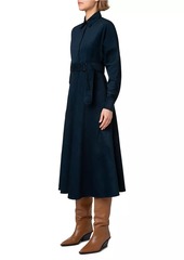 Akris Punto Cotton-Blend Corduroy Midi-Shirtdress