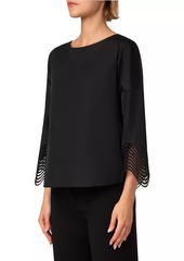 Akris Punto Cotton Poplin Top