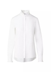 Akris Punto Cotton Ruffled Blouse