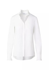 Akris Punto Cotton Ruffled Blouse