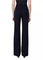 Akris Punto Courtney Flared Wool-Blend Trousers