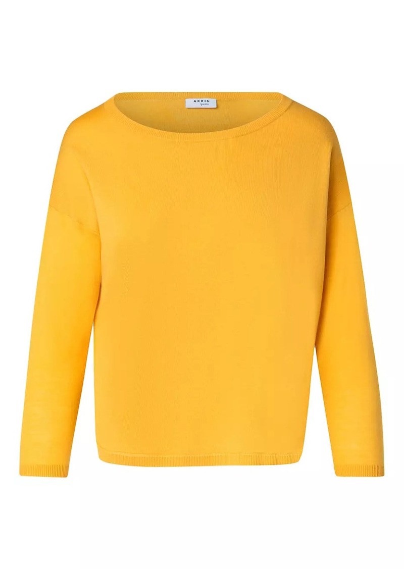 Akris Punto Crewneck Cotton Pullover Sweater