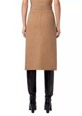 Akris Punto Denim Pencil Midi-Skirt