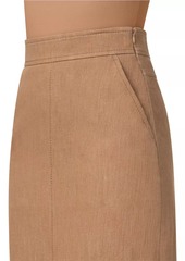 Akris Punto Denim Pencil Midi-Skirt