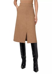 Akris Punto Denim Pencil Midi-Skirt