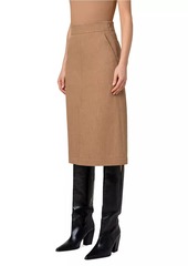 Akris Punto Denim Pencil Midi-Skirt