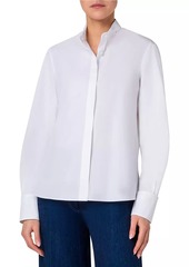 Akris Punto Embellished Collar Cotton Shirt