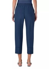 Akris Punto Farell Cotton Poplin Tapered Pants